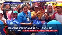 Aksi Istri Panglima TNI Terpilih Ibu Vero di Pengungsian Korban Gempa Cianjur