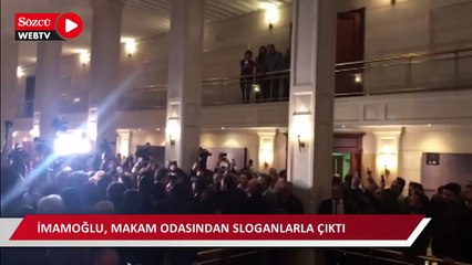 İmamoğlu makam odasından böyle çıktı