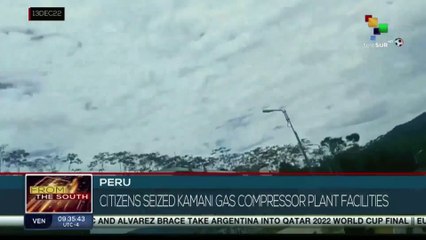 Protesters take over natural gas compressor plant in southern Peru