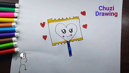 How to draw a lollipop easy || How to draw a cute lollipop