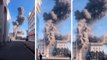 Vídeo: Grande explosão na Ucrânia após prédio ser atingido por míssil russo