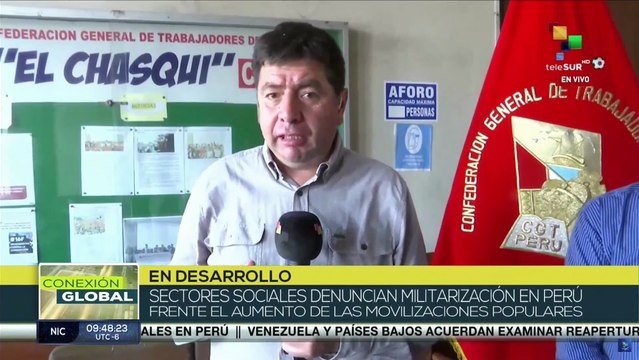Sectores sociales denuncian aumento de la militarización en el Perú tras manifestaciones en favor de Pedro Castillo