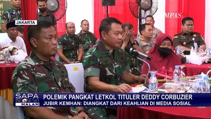 Jubir Kemhan: Deddy Corbuzier Diberi Pangkat Letkol Karena Kapasitas Terkait di Media Sosial