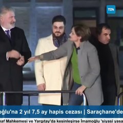 İmamoğlu'nun anonsu sırasında, Saraçhane'deki kalabalıktan "hükümet istifa" sloganları yükseldi