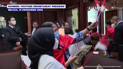 Momen Jokowi dan Iriana Disambut Puluhan WNI di Belgia