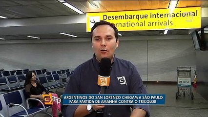 San Lorenzo chega a São Paulo para duelo no Morumbi