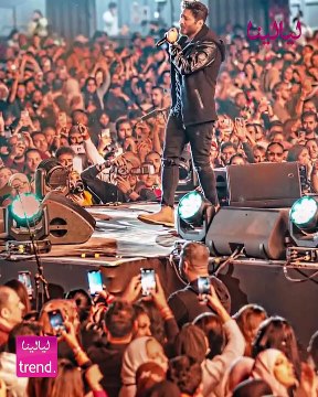 وصلة رقص لابنة تامر حسني مع والدتها بسمة بوسيل في حفل تامر حسني بقطر