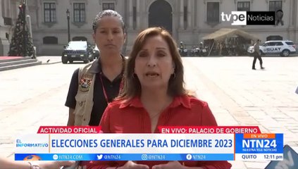 Video herunterladen: Dina Boluarte dice que buscará adelantar las elecciones generales en Perú para diciembre de 2023