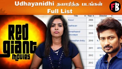 Movies of Red Giant | தயாரிப்பாளர் Udhayanidhi - முழு விவரம்