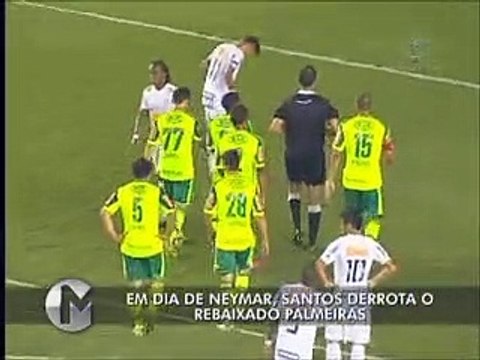 Assista aos melhores momentos de Santos 3 x 1 Palmeiras