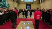 King unveils plaque to Queen Elizabeth II in Parliament