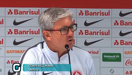 Coletiva do técnico Odair Hellmann depois da derrota em Chapecó