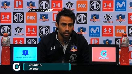 Valdivia comenta confronto entre Colo-Colo e Palmeiras