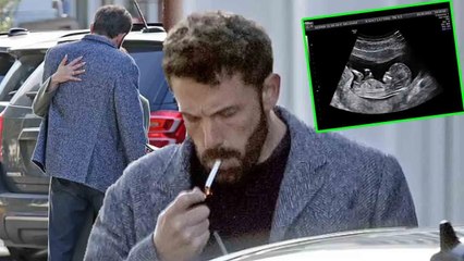 Ben Affleck announces smoking break as JLo shares passionate kiss following pregnancy announcement