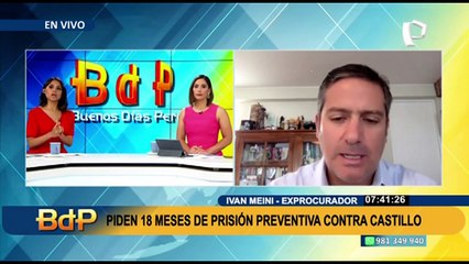 Meini: "El juez debe evaluar si existe peligro de fuga o entorpecimiento de la actividad probatoria"