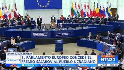 Pueblo de Ucrania recibió oficialmente el Premio Sájarov de la Unión Europea