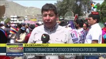 En Perú continúan movilizaciones en respaldo a Pedro Castillo y en repudio a represión policial