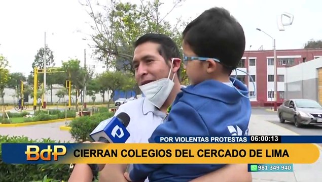 Cierran colegios del Cercado de Lima por manifestaciones: algunos padres desconocían medida