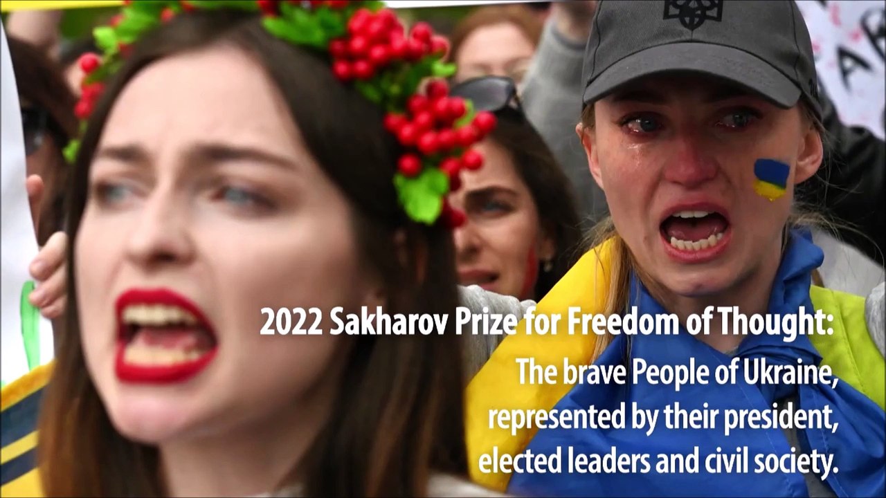 DANS L’INDIFFÉRENCE GÉNÉRALE le Parlement européen a mis pendant la cérémonie du Prix SAKHAROV une photo avec la fiancée d’un néo-nazi membre du régiment AZOV...
