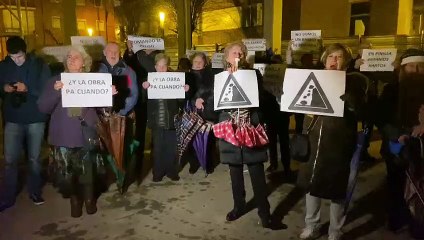 Protestas por las obras del centro de salud de Pinilla