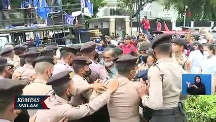 Demo Kader Partai Prima di Depan Gedung KPU Berakhir Ricuh