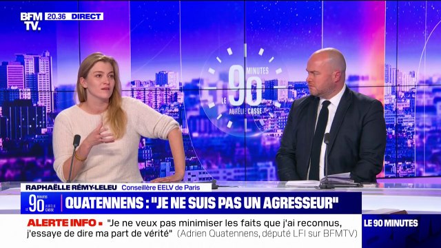 Raphaëlle Rémy-Leleu à propos d'Adrien Quatennens: Au-delà de ce qu'en dit la justice, on ne peut pas continuer à valoriser un homme qui a fait ça