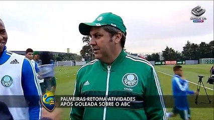 Palmeiras se reapresenta após goleada sobre ABC-RN