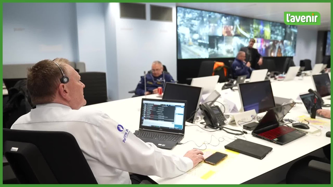 Au coeur du centre de crise de la police bruxelloise