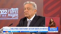AMLO pide a Bad Bunny que dé un concierto gratis en México tras la polémica con los boletos falsos