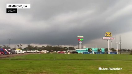 Download Video: Tornadic storms barrel across Southeast