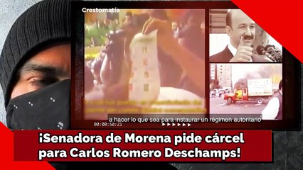 ¡Senadora de Morena pide cárcel para Carlos Romero Deschamps!