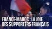 France-Maroc: la joie des supporters français après la qualification des Bleus en finale