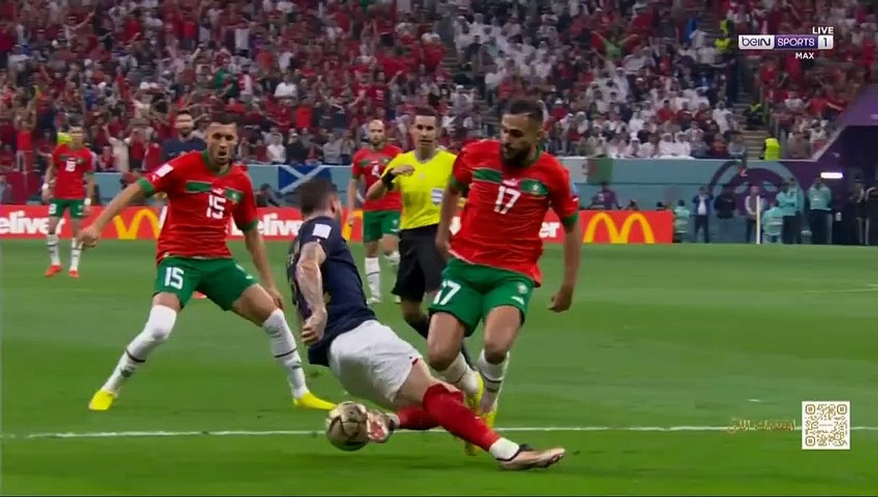 تعليق جمال الغندور علي قرارات حكم مباراة المغرب وفرنسا في كأس العالم