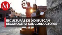 DiDi instaló en CdMx seis esculturas para reconocer a sus trabajadores