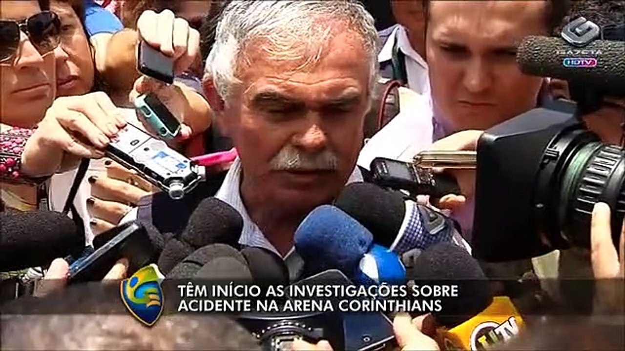 Começam investigações sobre acidente no Itaquerão