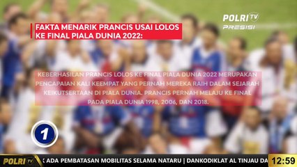 Grafis Fakta Menarik Prancis Lolos Piala Dunia