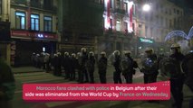 Morocco fans clash with police in Belgium