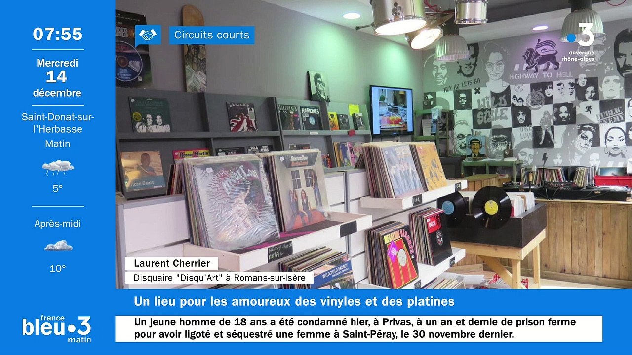 À Romans-sur-Isère, Disqu'Art, plus de 3000 vinyles neufs et d'occasion, du matériel HI-FI…