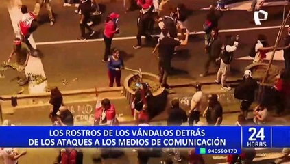 Estos son los rostros de los vándalos detrás de los ataques a los medios de comunicación