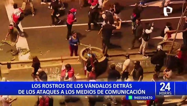 Estos son los rostros de los vándalos detrás de los ataques a los medios de comunicación