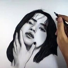 Draw beautiful girl Drawing