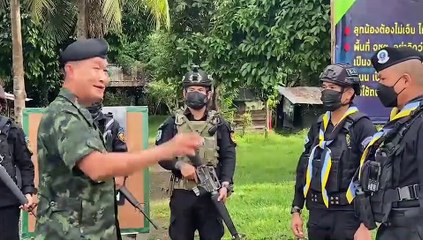 เคลียร์พื้นที่เก็บกู้ระเบิดเหตุป่วนพื้นที่บันนังสตา ทหารพราน - อส. เจ็บ 4