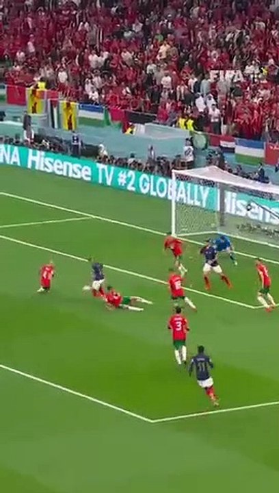 France vs Morocco 2022 FIFA World Cup ● Theo Hernandez shows great agility to score for France vs Morocco