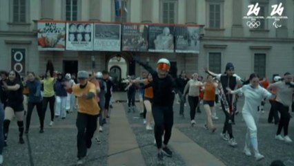 Download Video: A Milano il flashmob in vista dei Giochi Milano Cortina 2026