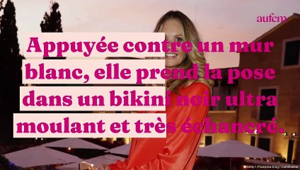 Elle Macpherson dans un minuscule bikini noir à 58 ans : The Body ensorcelle