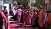 Rajasthani people singing folk songs during Holi celebration
