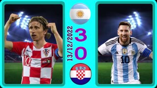 Argentina3-0 Croatia -- كرواتيا0-3الأرجنتين  - world cup كأس العالم 2022-
