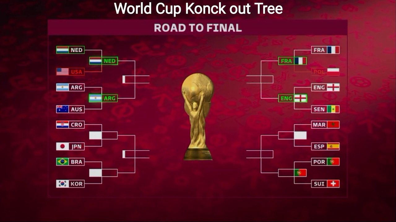 FIFA WORLD CUP 2022 KNOCK OUT TREE - video Dailymotion