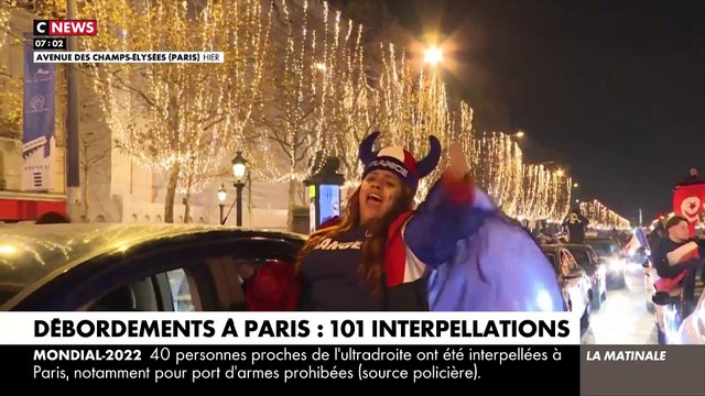 Bilan des incidents après France/Maroc - Avignon : Un gendarme mobile blessé par un automobiliste - Affrontements dans plusieurs villes de France - 115 interpellations à région parisienne