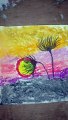 Easy Scenery drawing by oil pastel colour